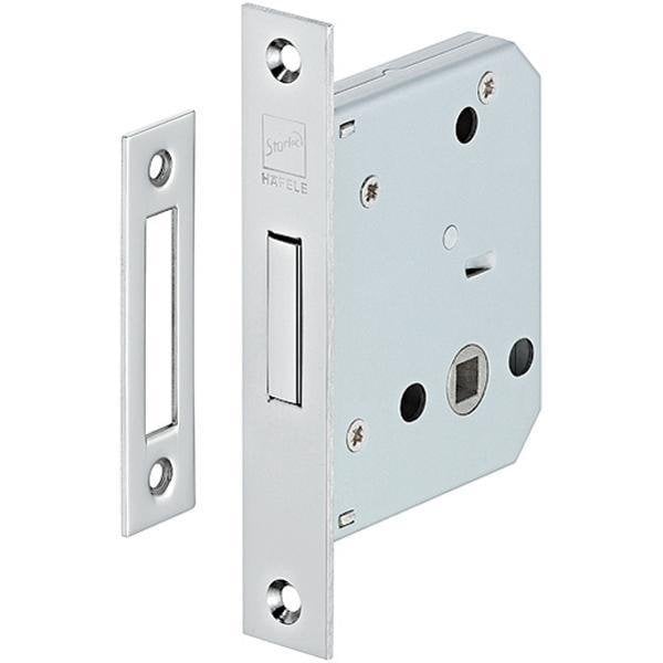 Hafele Gömme Sürgü Kilit Banyo Tipi (WC) 55/24mm Paslanmaz Çelik Renk