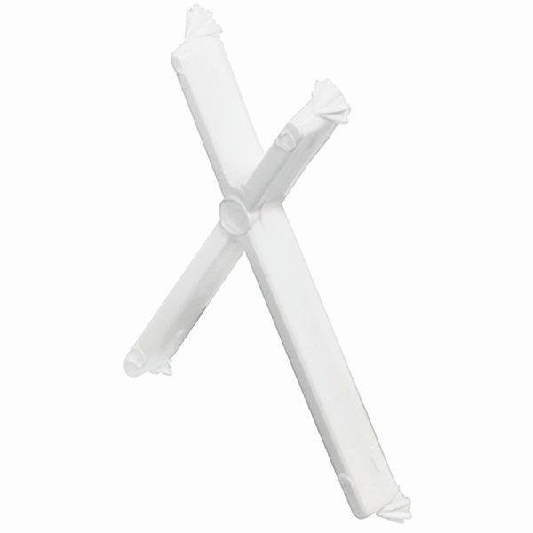 Hafele Raf Kilit Plastik 5mm 80kg (100 Adet), Beyaz