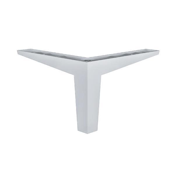 Hafele Hira Köşeli Mobilya Ayağı 142x100mm, Mat Krom Renk