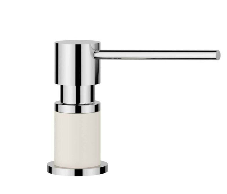 Blanco LATO Sılgranit Sıvı Sabunluk Soft Beyaz/Krom