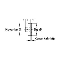 Hafele Çakma Somun M10/11,5mm , Ham