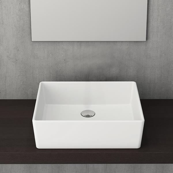 Hafele Banyo Lavabosu Dora 500x400mm Parlak Beyaz Renk