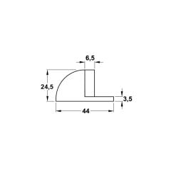 Hafele Zemine Monte Kapı Stoperi, Mat Siyah Renk