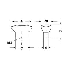 Hafele Düğme Kulp Dena Jr. Paslanmaz Çelik