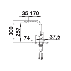 Blanco Arıtmalı Batarya Fontas II Antrasit