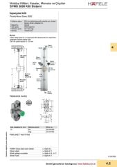 Hafele Symo İspanyolet Sağ Kilit 18/15mm, Nikel Renk
