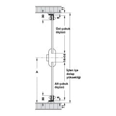 Hafele Symo İspanyolet Sağ Kilit 18/15mm, Nikel Renk