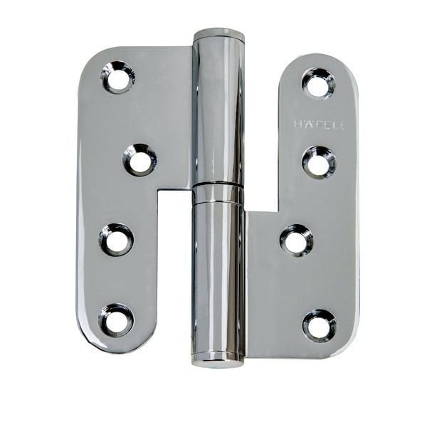 Hafele Yaprak Menteşe Çıkabilen Paslanmaz Çelik 304 Parlak Krom 100mm Sol