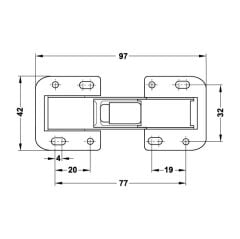 Hafele Tas Deliksiz Menteşe 90