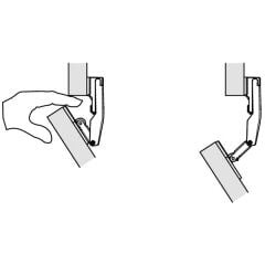 Hafele FREE FOLD-SENSO Orta Menteşe Ahşap İçin