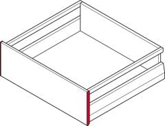 Hafele M. Box P Vis Y.İç Çekmece Ön Panel Tutucu, Gri Renk