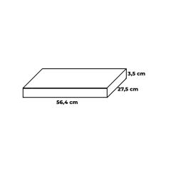 Hafele Sabit Bardaklık Tepsi Krom Parlak 60cm
