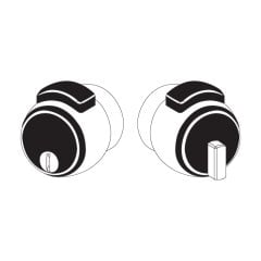 Hafele Nova Topuz Kilit Ofis Gümüş Renk