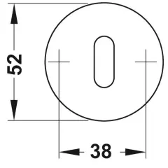 Hafele Kapı Kolu Rozeti Antik Bronz