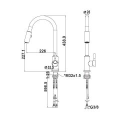 Hafele Eviye Bataryası Pablo Pull Parlak Krom Renk