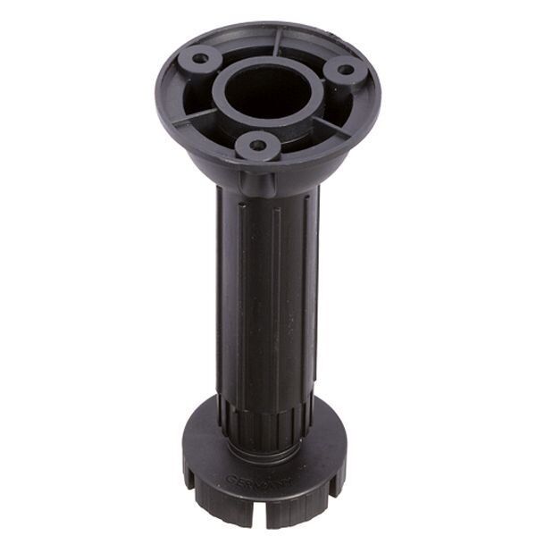 Hafele PFT02 Plastik Baza Ayağı 150mm, Siyah Renk