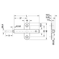 Hafele ODO Bas-aç Mekanizma Plastik Gri