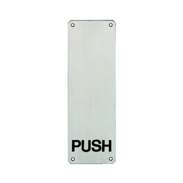 Hafele İtme Plakası 1,5x100x300mm Mat Paslanmaz Çelik Renk