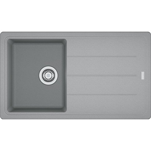 Franke Granit Eviye Tek Gözlü Damlalıklı Basis BFG 611-86 Stone Grey