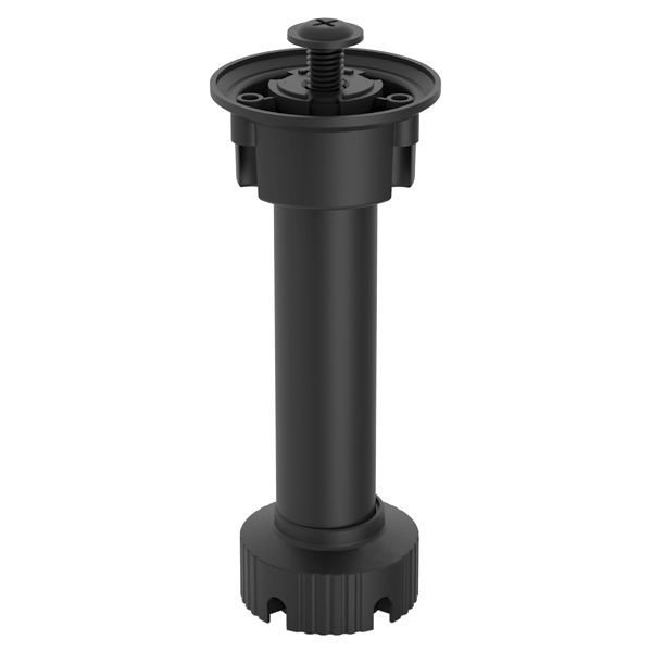 Hafele PFT11 Baza Ayağı Vidalı Siyah 100mm
