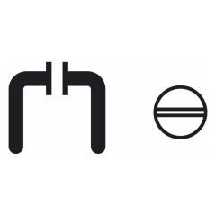 Hafele Kapı Kolu Seti Mini İstanbul WC Mat Siyah