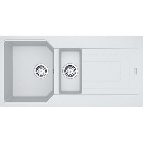 Franke Granit Eviye 1,5 Gözlü Damlalıklı Ubg 651-100 Bianco