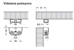 Hafele RV Üst Parça (100 Adet), Nikel