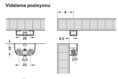 Hafele RV Üst Parça (100 Adet), Nikel