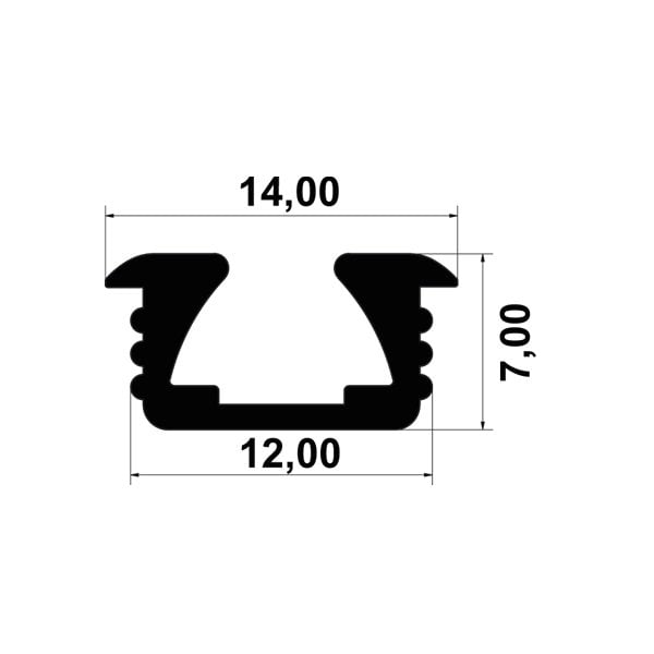 Hafele Multisoft/Enter 60 Ray Göm. Tekli Alü. Ham 2.5m