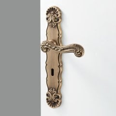 Hafele Kapı Kolu Seti Victoria WC Antik Bronz