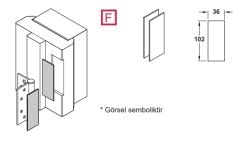 Hafele Koruma Levhaları CDH80K için 2mm