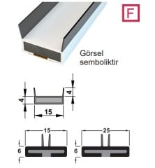 Hafele Akustik Fitil Kahverengi 15x6x2100mm