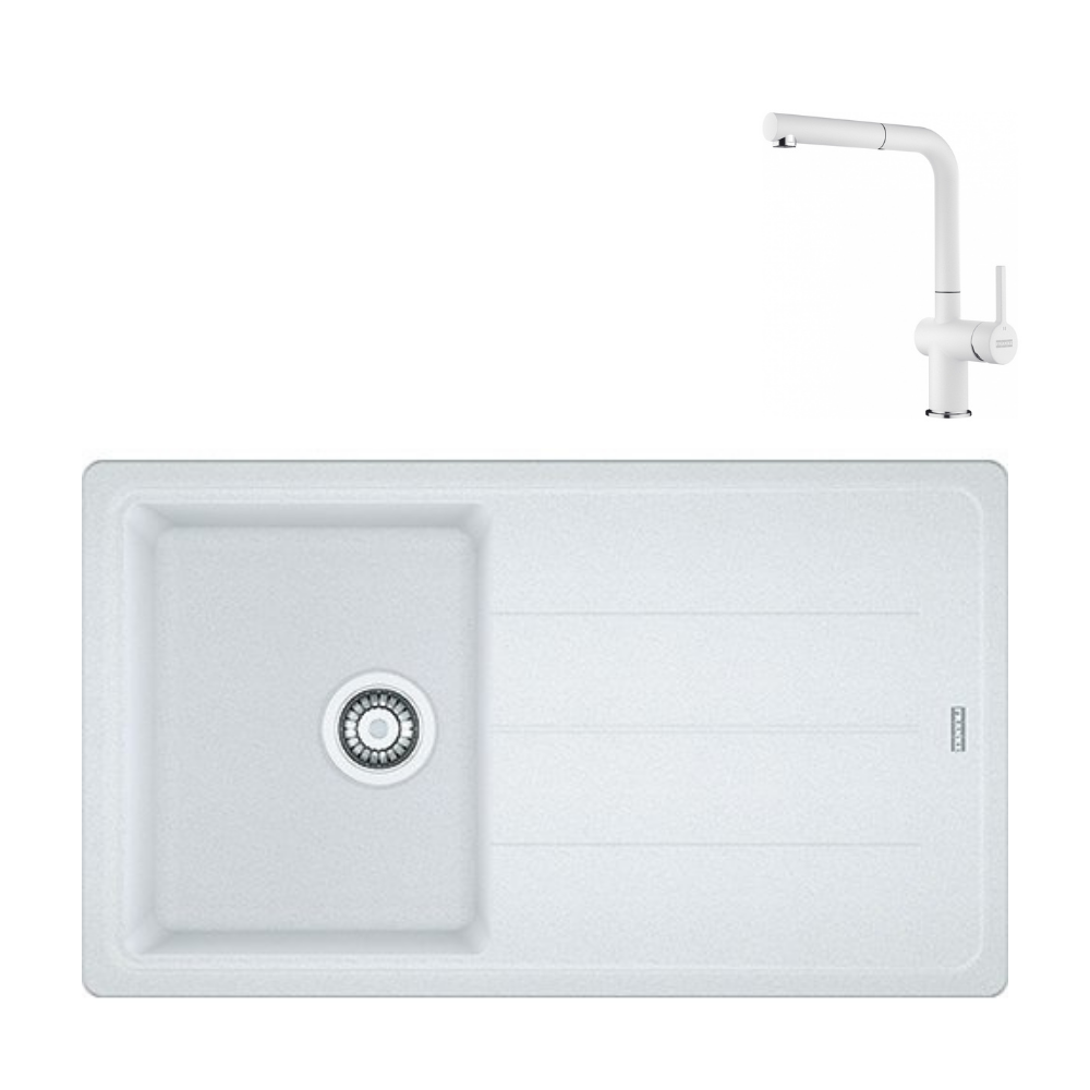 Franke Granit Eviye ve Batarya Kampanyası BFG 611-86 Bianco
