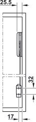 Hafele Free Fold Makas Gövdesi 77-84cm/12,5-20,9kg