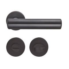 Hafele FLAME WC (Banyo Tipi) Mat Siyah Renk Kapı Kolu