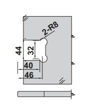 Hafele CITIUS PRO 02 Menteşe D/C 90° Parlak Krom