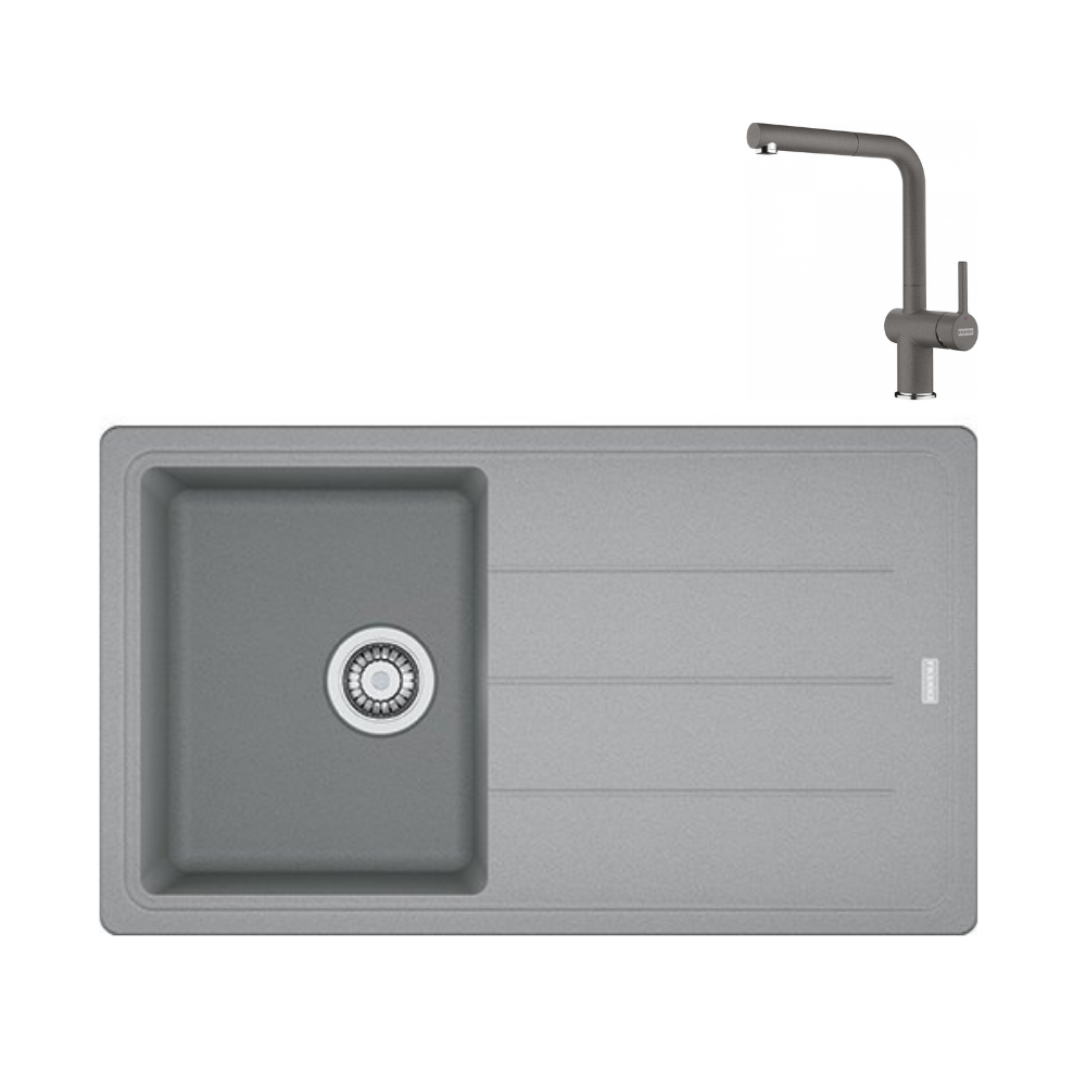 Franke Granit Eviye ve Batarya Kampanyası BFG 611-86 Stone Grey