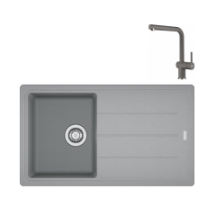Franke Granit Eviye ve Batarya Kampanyası BFG 611-86 Stone Grey