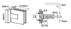 Hafele CITIUS PRO 01 Menteşe D/C 90° Mat Siyah