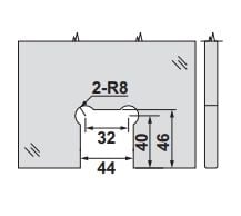 Hafele CITIUS PRO 01 Menteşe D/C 90° Mat Siyah