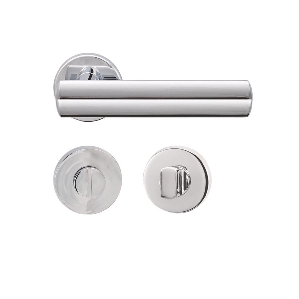 Hafele FLAME WC (Banyo Tipi) Parlak Krom Renk Kapı Kolu