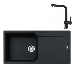 Franke Granit Eviye ve Batarya Kampanyası UBG 611-100 Nero