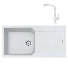 Franke Granit Eviye ve Batarya Kampanyası UBG 611-100 Bianco