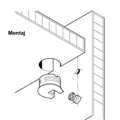 Hafele Rafix20 Tab Gövde 16mm Bej (100 Adet)