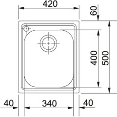 Franke Armonia Çelik Eviye AMX 610