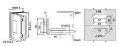 Hafele CITIUS 03 Menteşe C/C 90° Parlak Rose