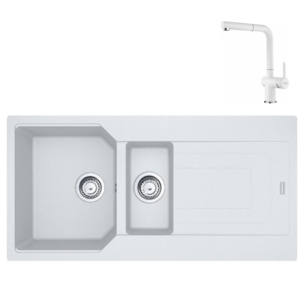 Franke Granit Eviye ve Batarya Kampanyası UBG 651-100 Bianco