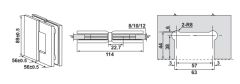 Hafele CITIUS 05 Menteşe C/C 180° Parlak Rose