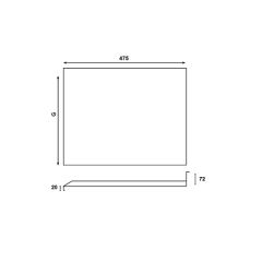 Hafele Zet Damlalık Alüminyum 864x475mm