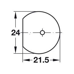 Hafele Rafix20 Kapak (100 Adet), Kahve